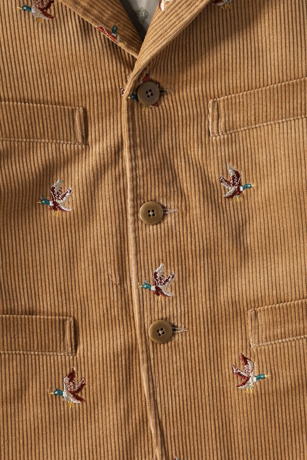 8W Corduroy Embroidered Duck BUBBA-SAWYER JKT - Beige