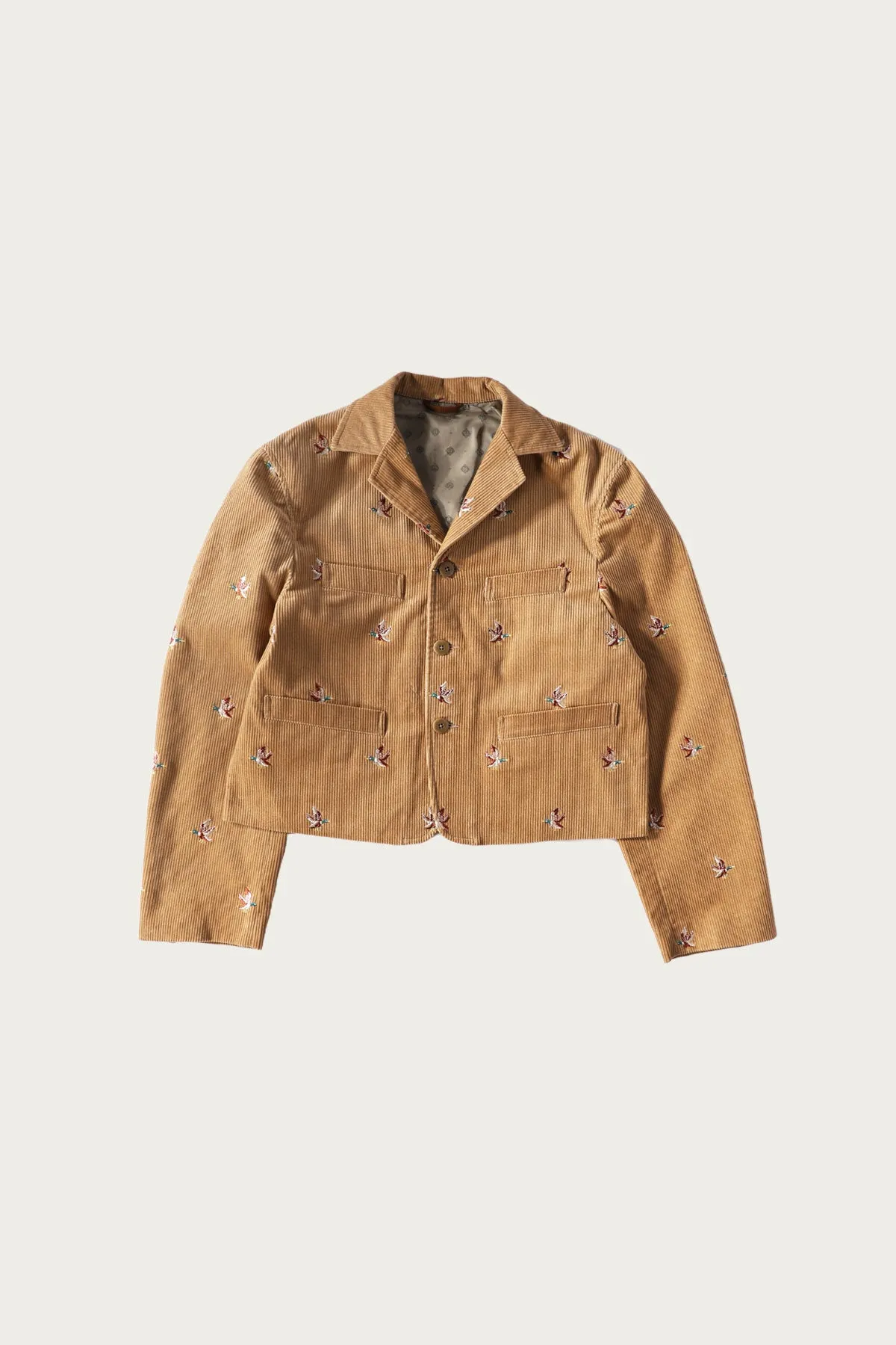 8W Corduroy Embroidered Duck BUBBA-SAWYER JKT - Beige