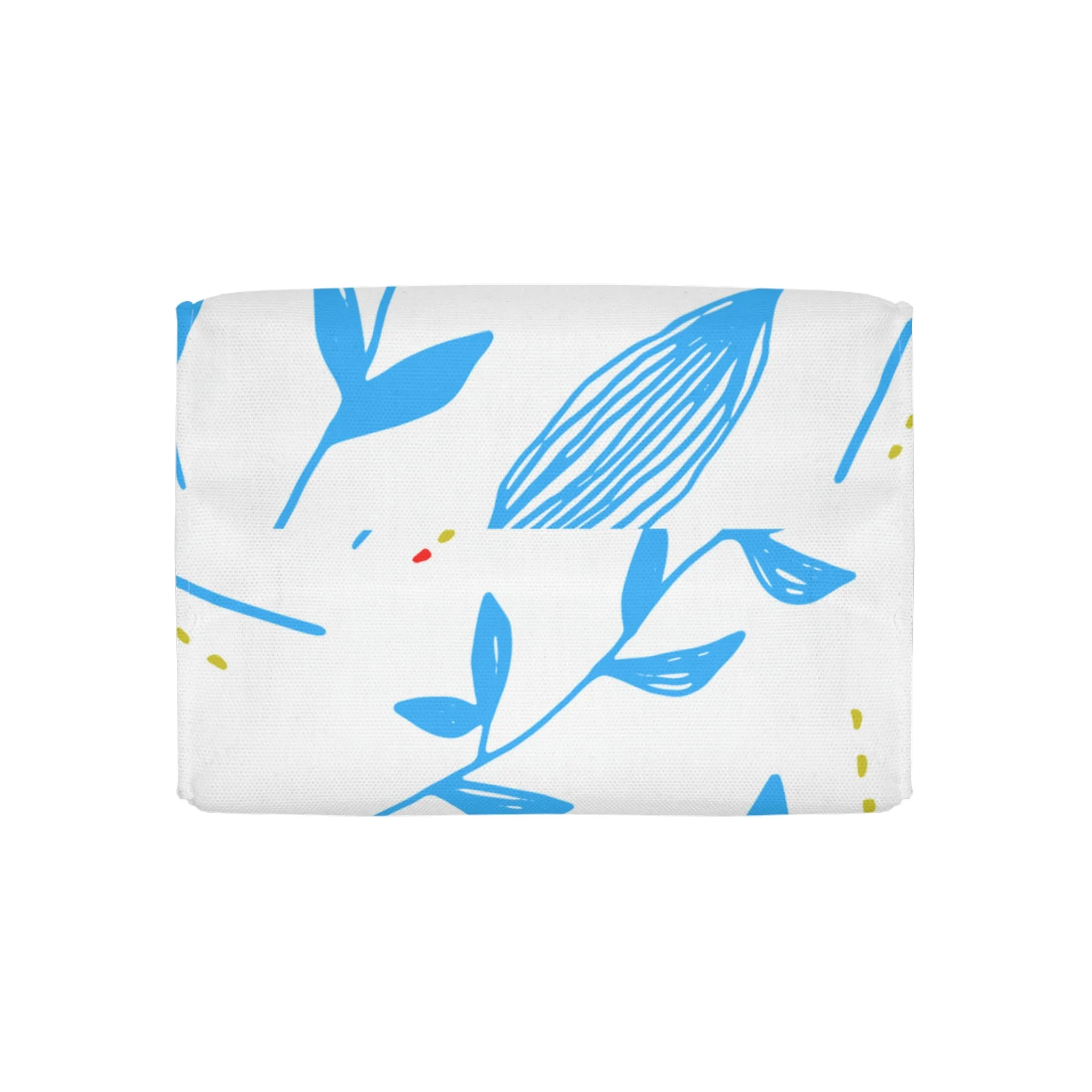 blue floral Polyester Lunch Bag