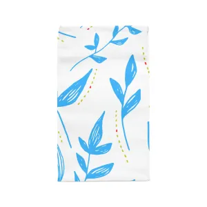 blue floral Polyester Lunch Bag