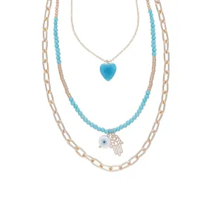 Blue Heart Necklace