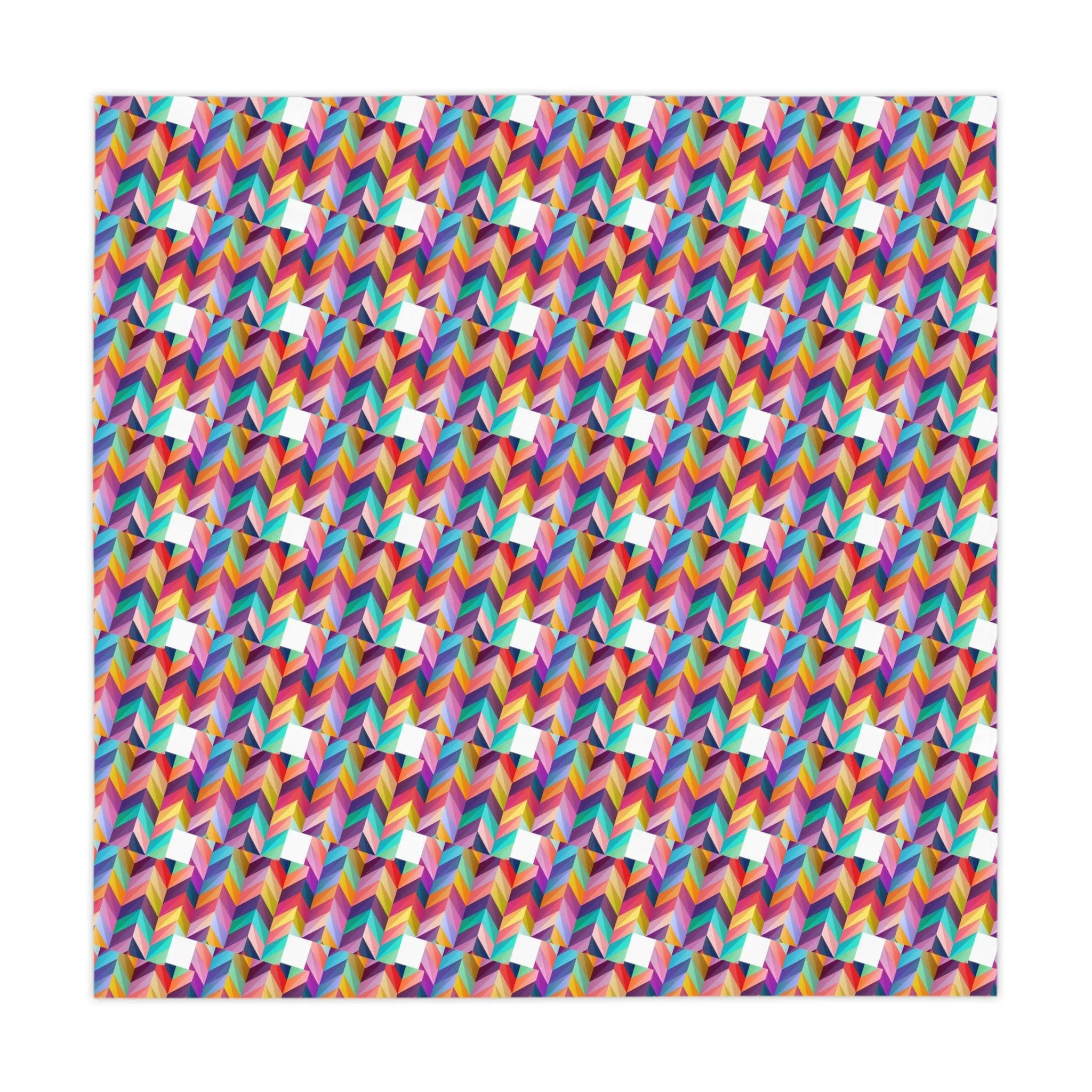 Colorful Custom Square Tablecloth | Elegant 55.1" x 55.1" Polyester Table Cover