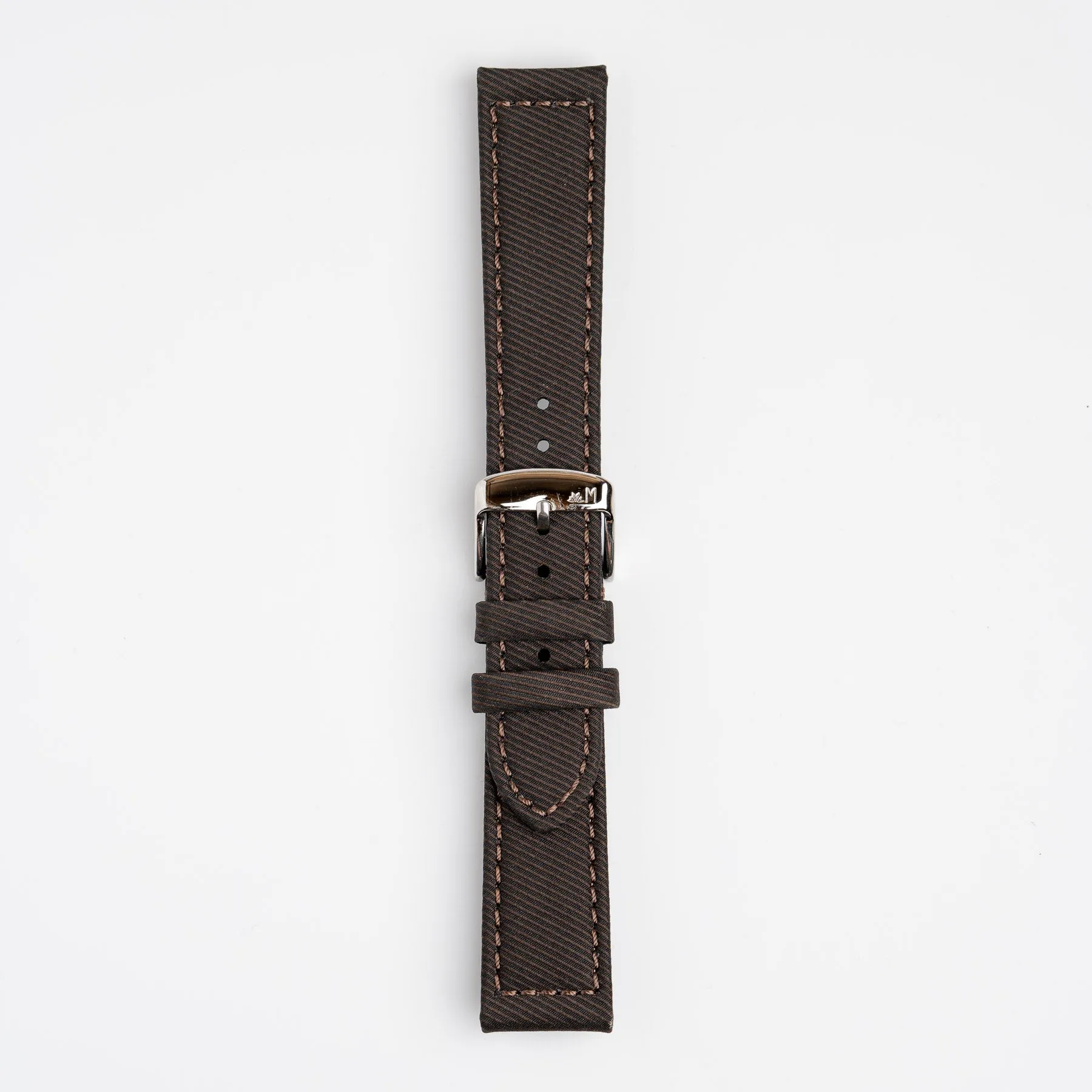 Corfu Recycle Fabric Brown Watch Strap