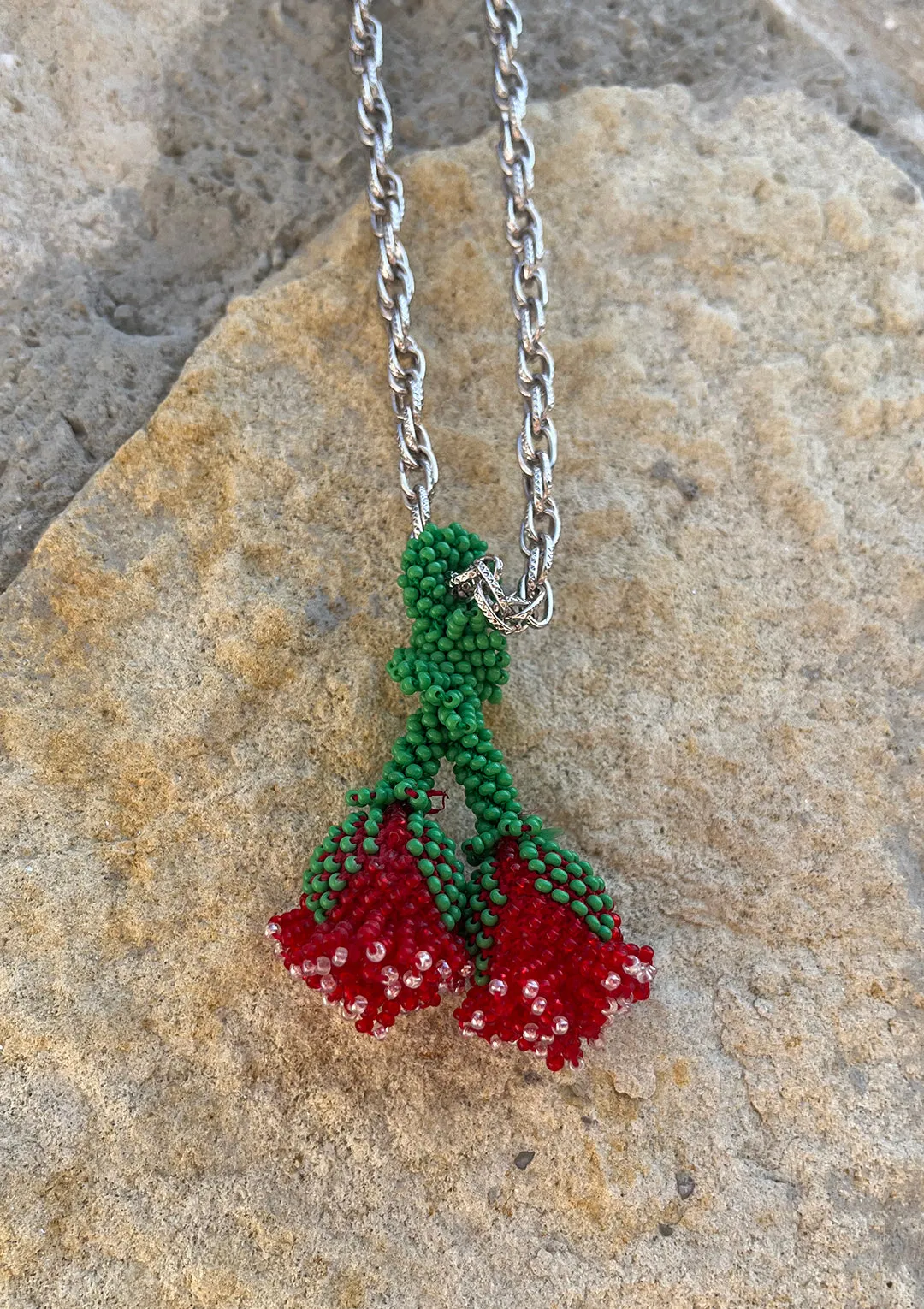 Double Rose Necklace