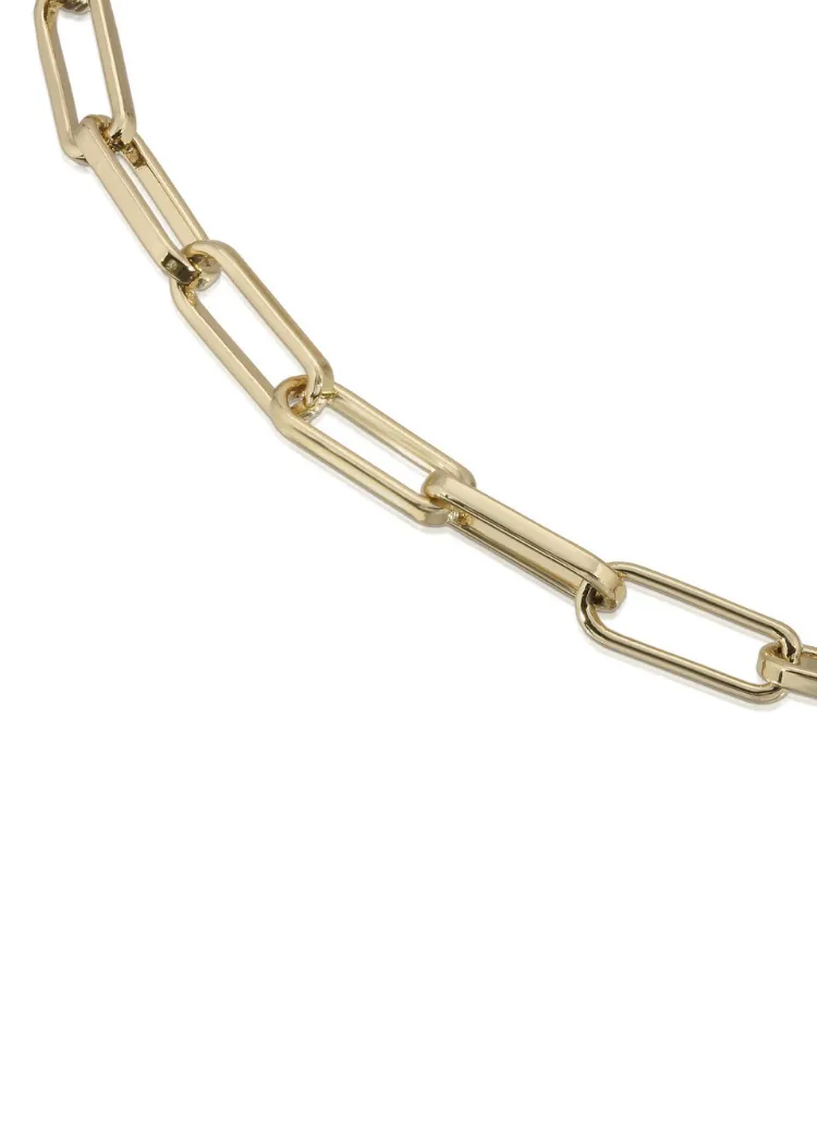 Eklexic Double Elongated & Large Elongated Link Chain Necklace