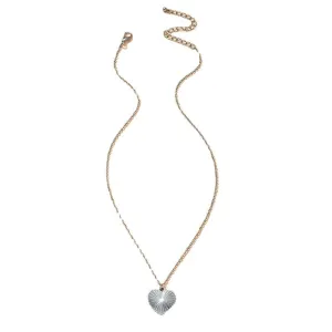 European and American Chic Metal Love Necklace with Minimalist Flair