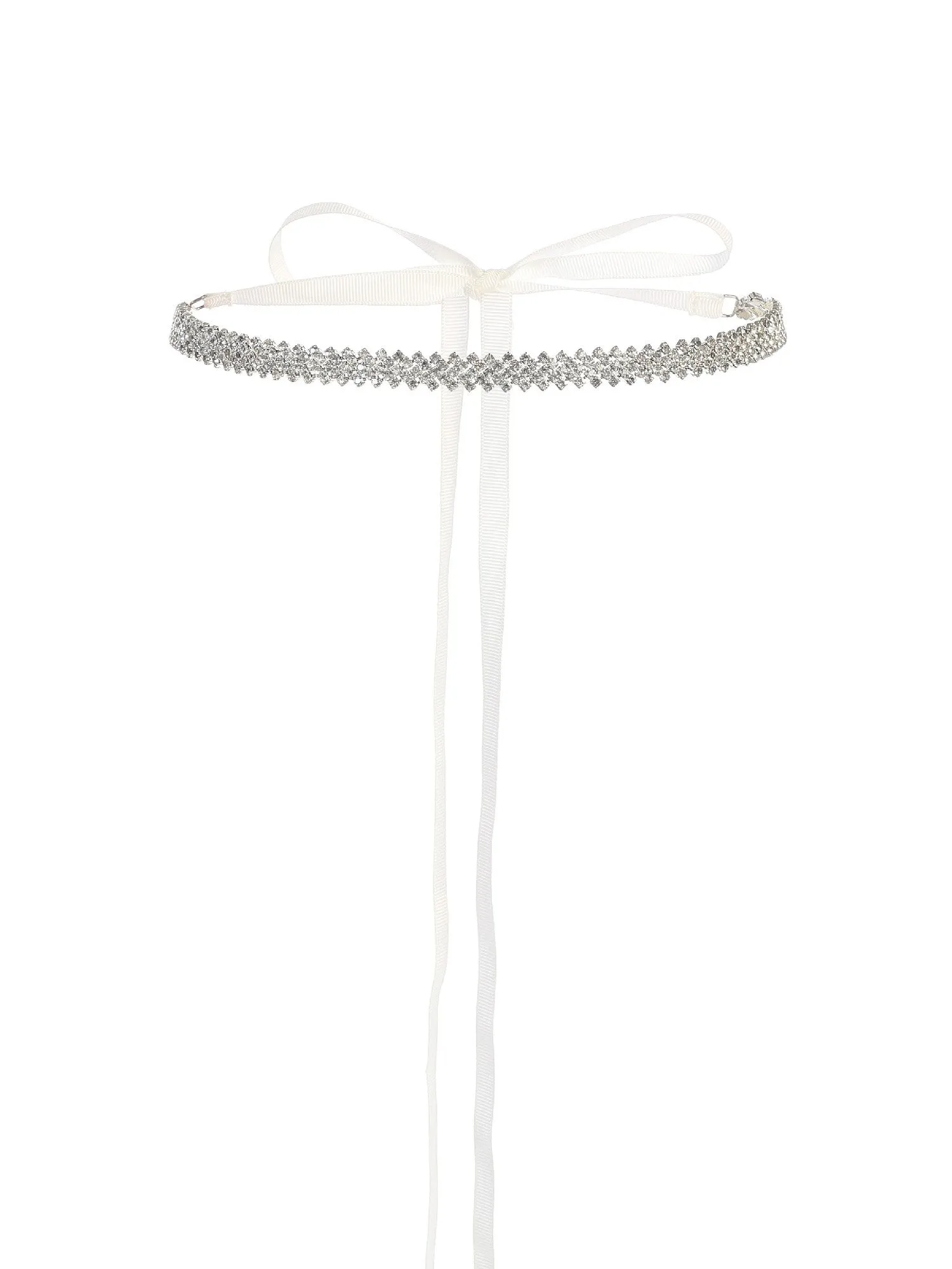 Girls Multi Color Rhinestone Embellished Special Occasion Sash