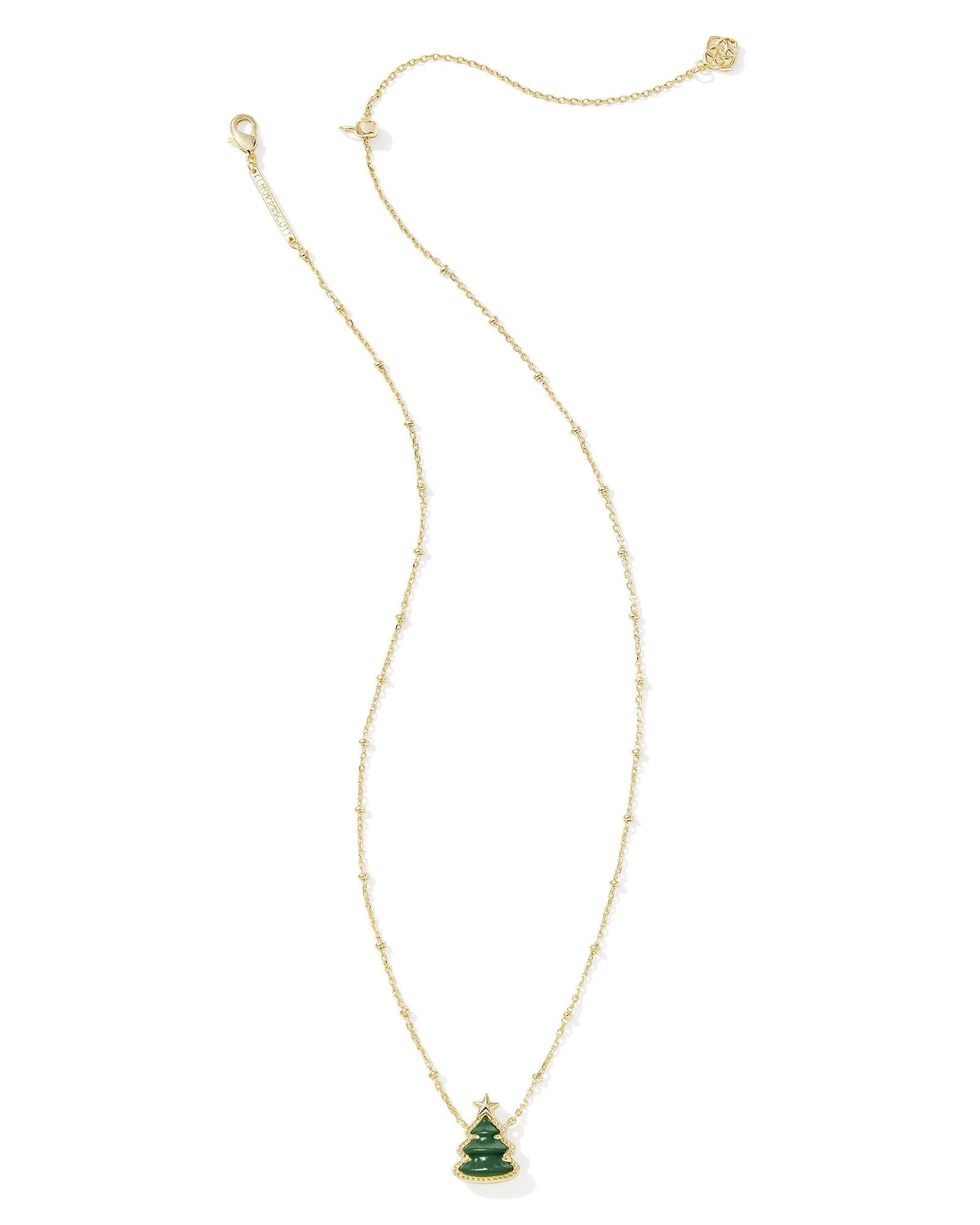 Holiday Tree Short Pendant Necklace