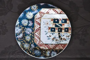 MARGHERITE - Printed Handmade Glass dinner plate