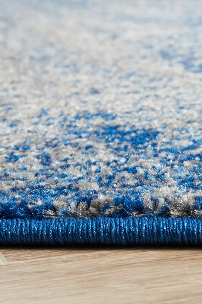 Mirage 355 Round Rug (Blue) by Rug Culture
