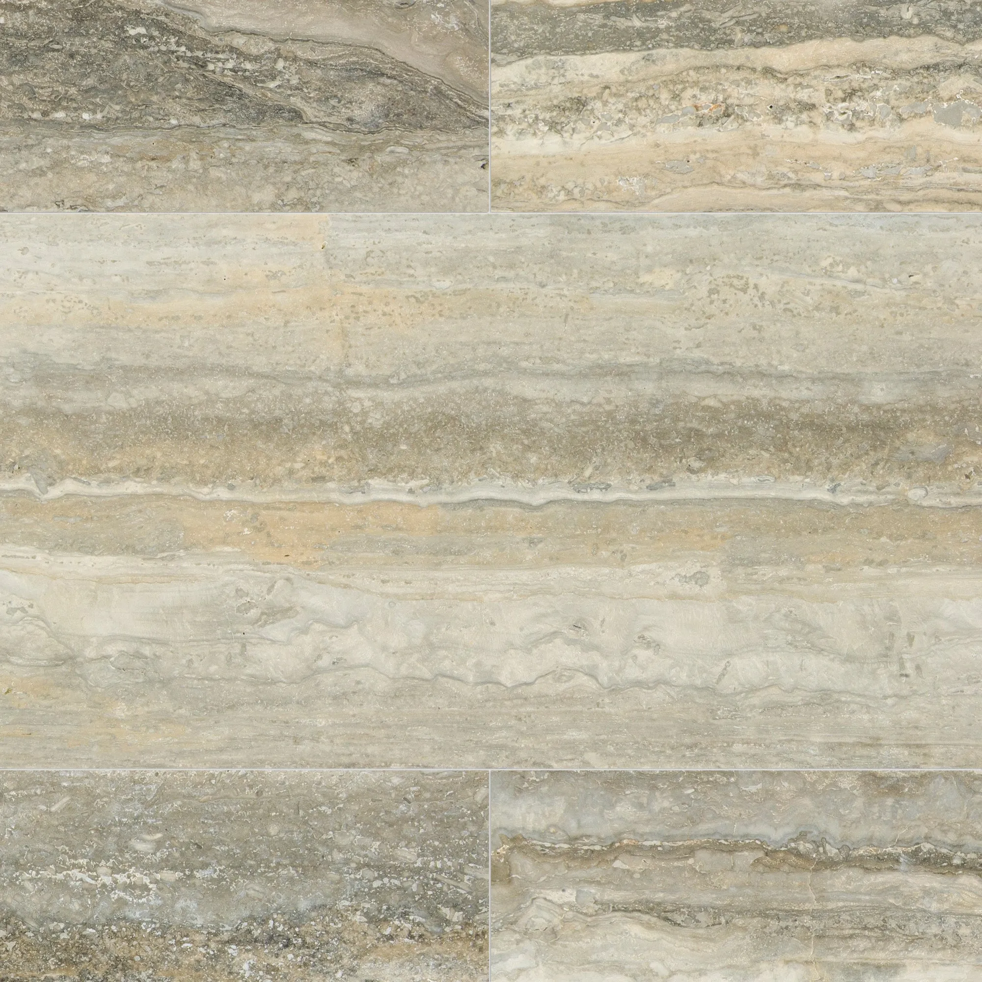 Ocean Blue Travertine Tile  Vein Cut Filled Stone Straight Edge