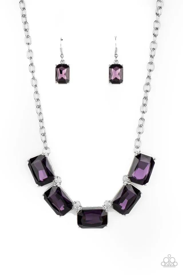 Paparazzi Necklace ~ Deep Freeze Diva - Purple