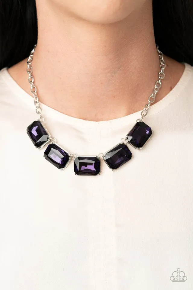 Paparazzi Necklace ~ Deep Freeze Diva - Purple