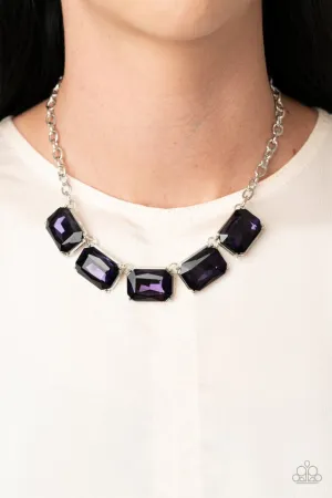 Paparazzi Necklace ~ Deep Freeze Diva - Purple