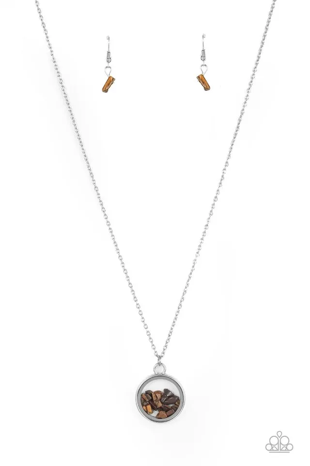Paparazzi Necklace ~ Gemstone Guru - Brown
