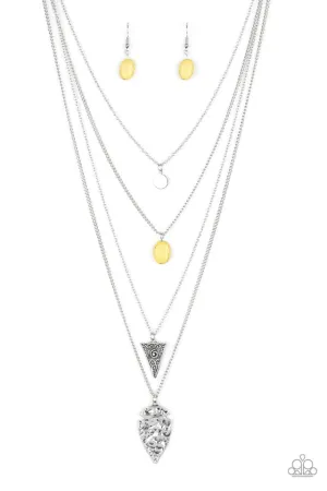 Paparazzi Necklace ~ Grounded In ARTIFACT - Yellow