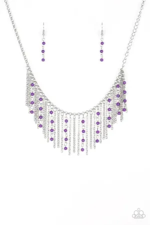 Paparazzi Necklace ~ Harlem Hideaway - Purple
