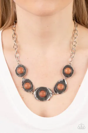 Paparazzi Necklace ~ Homestead Harmony - Brown