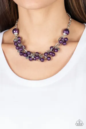 Paparazzi Necklace ~ Party Crasher - Purple