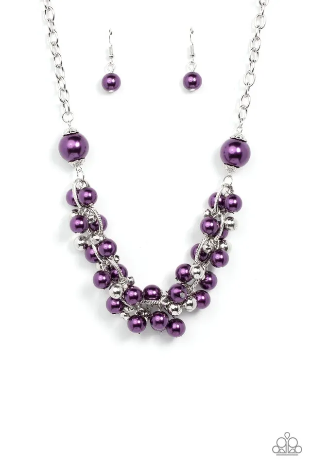 Paparazzi Necklace ~ Party Crasher - Purple