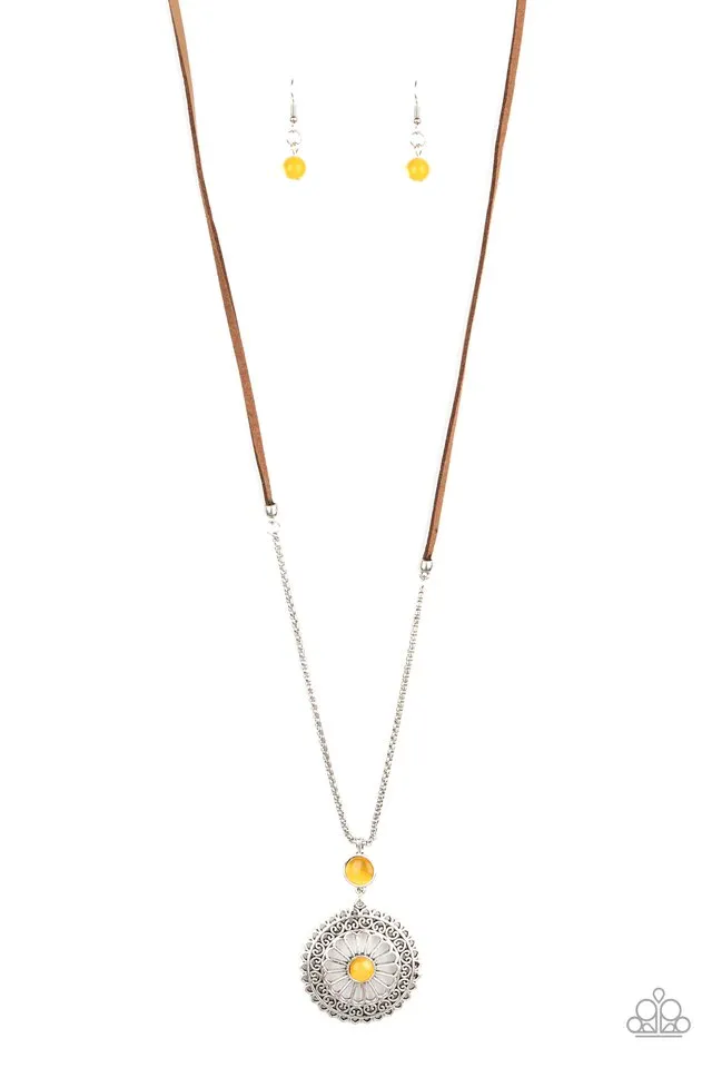 Paparazzi Necklace ~ Where No MANDALA Has Gone Before - Yellow