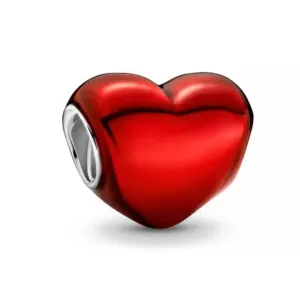 Red Heart Charm - 925 Sterling Silver
