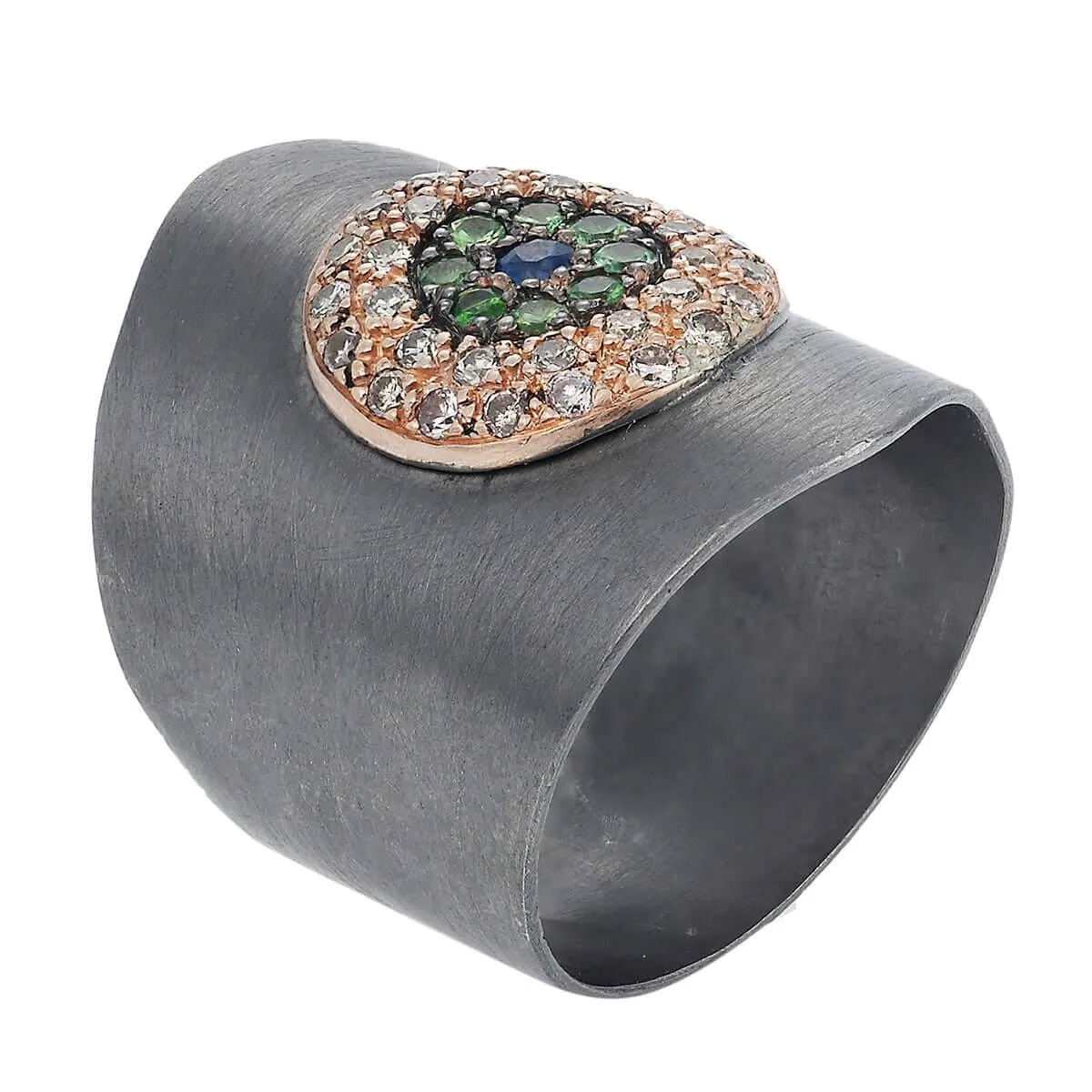 Round Eye Shield Ring Slv