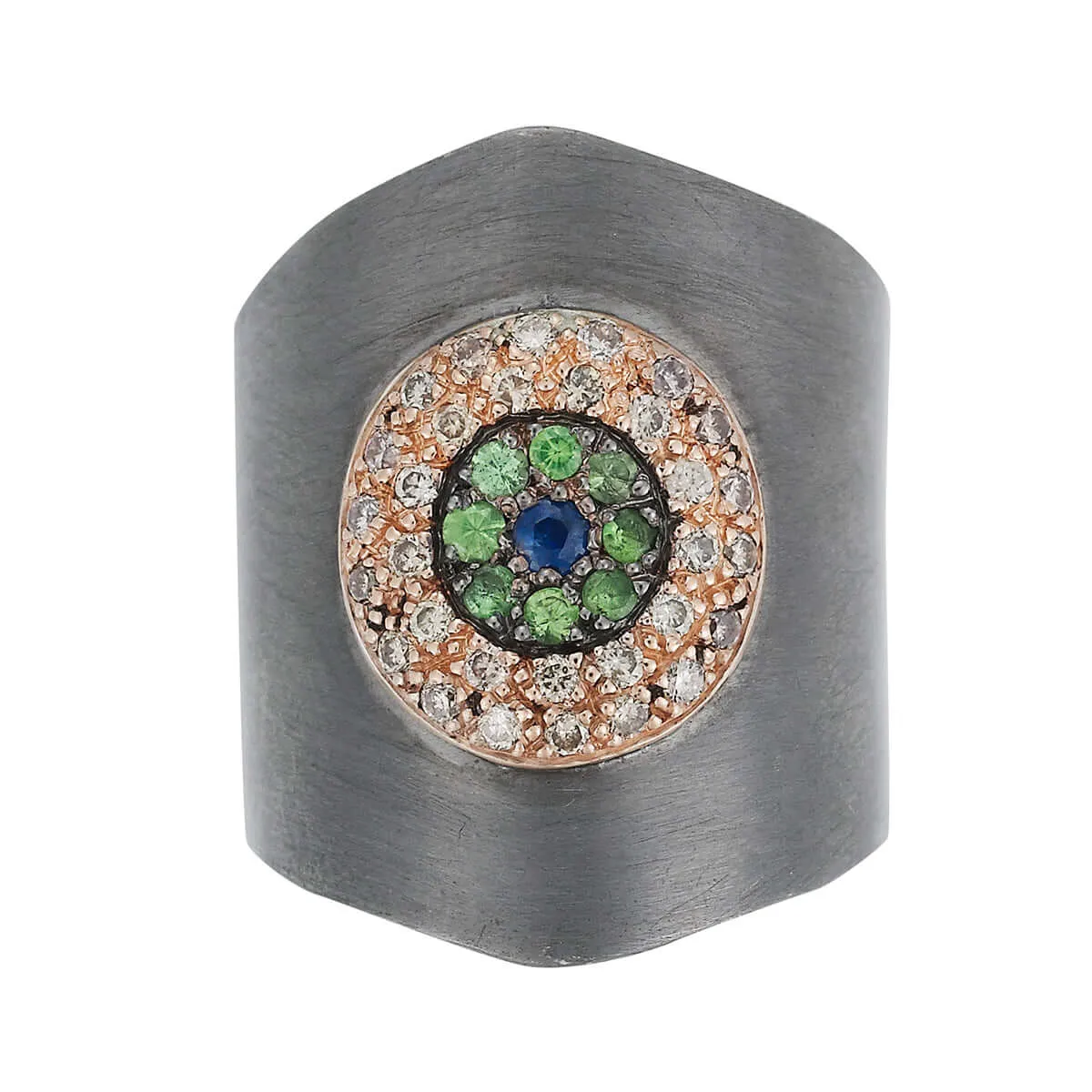 Round Eye Shield Ring Slv