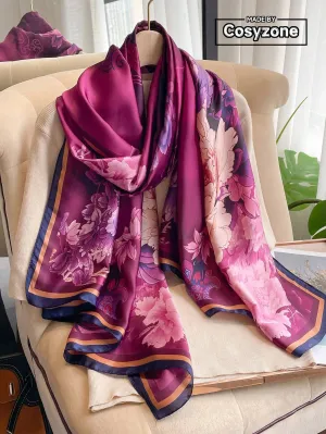 SHEIN Floral Print Scarf Durable, Versatile, And Stylish Bandana Elegant