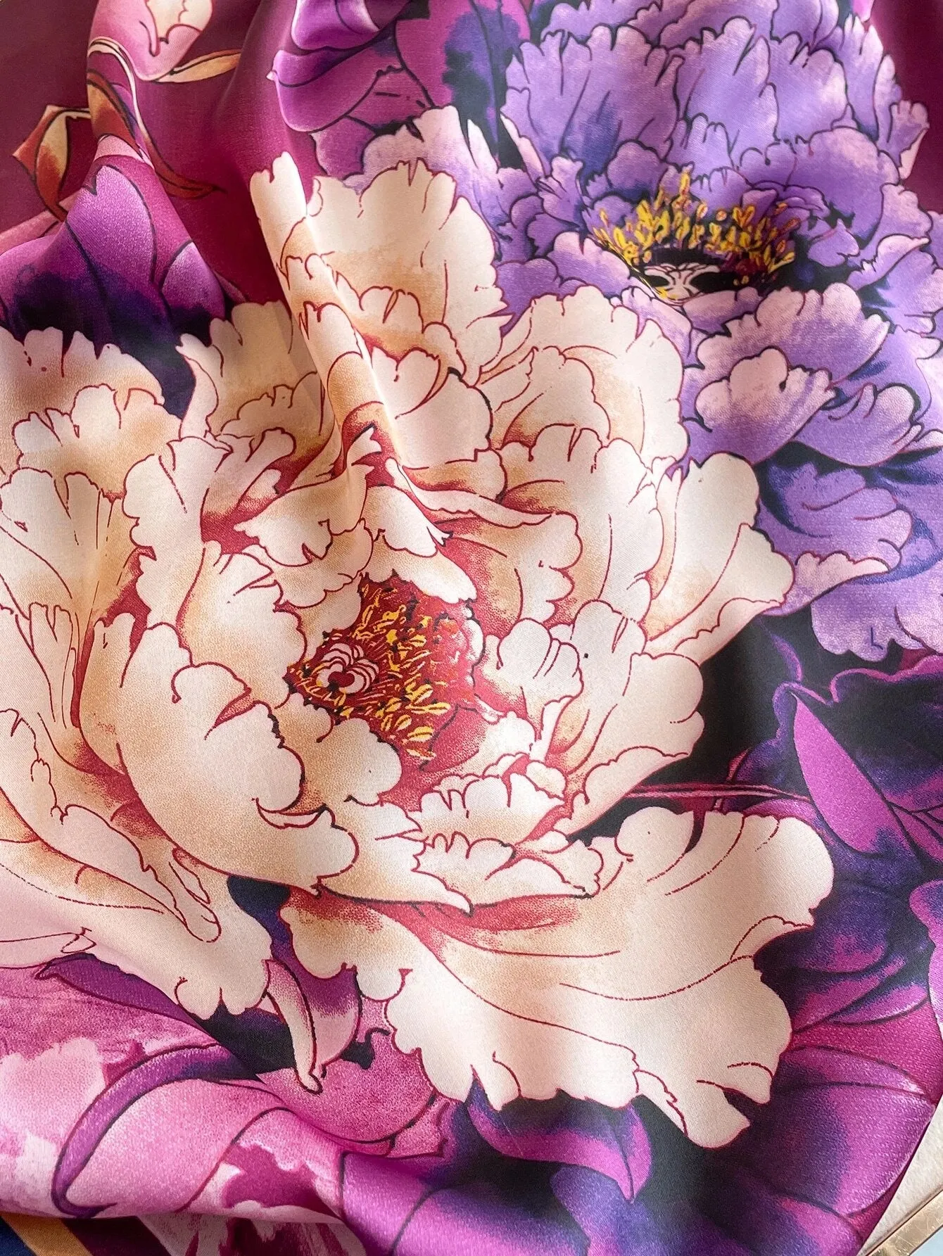 SHEIN Floral Print Scarf Durable, Versatile, And Stylish Bandana Elegant