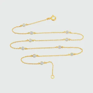 Sofia 18" Yellow Vermeil & Cubic Zirconia Necklace