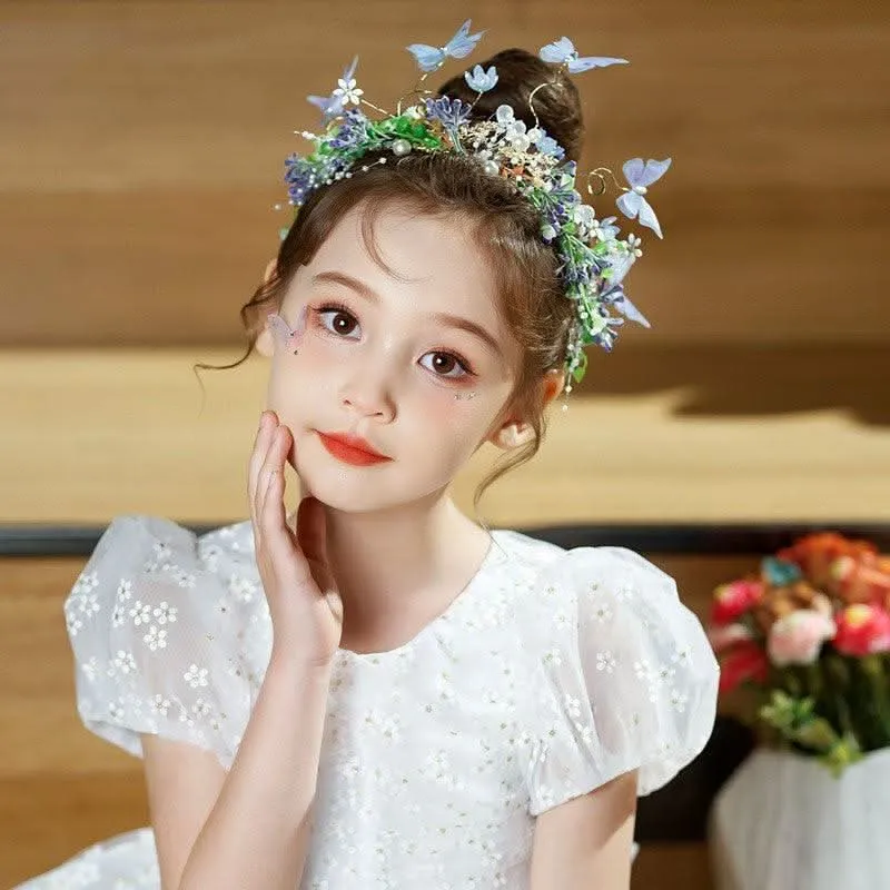 Sparkling Garden Hair Accessory Sweet Romantic Butterfly Garden Design