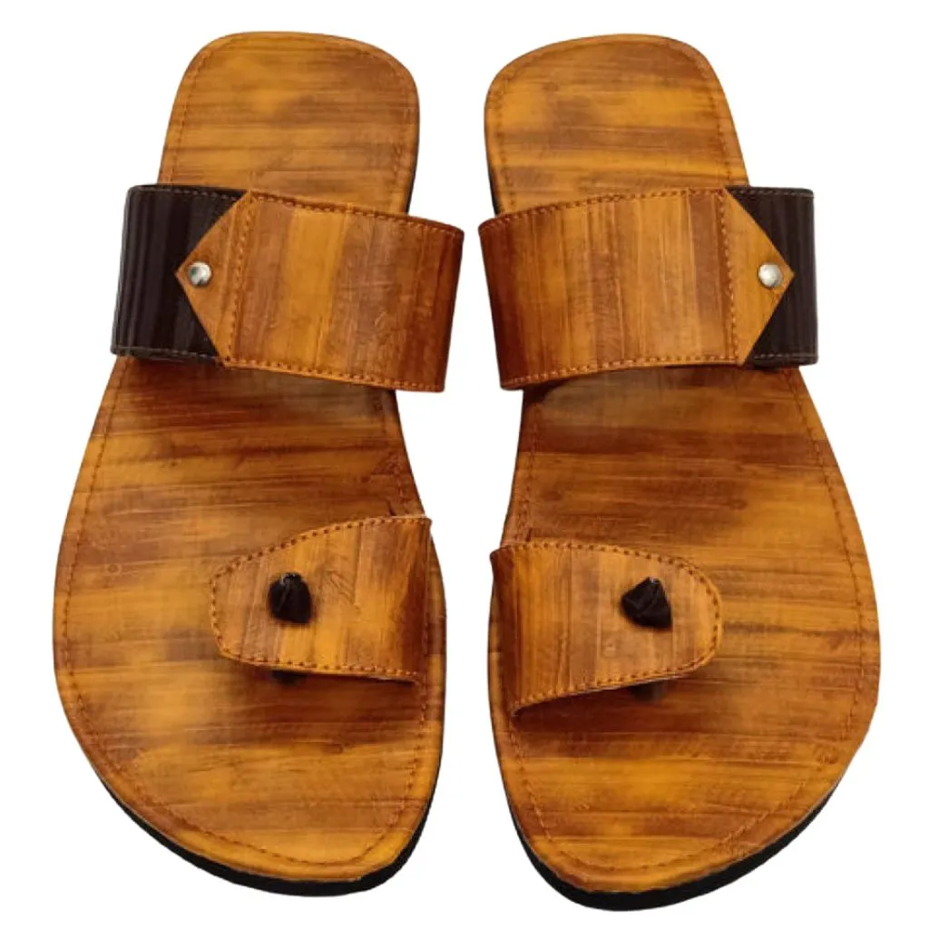 Stylish Synthetic Leather Sandals Flip Flops For Men