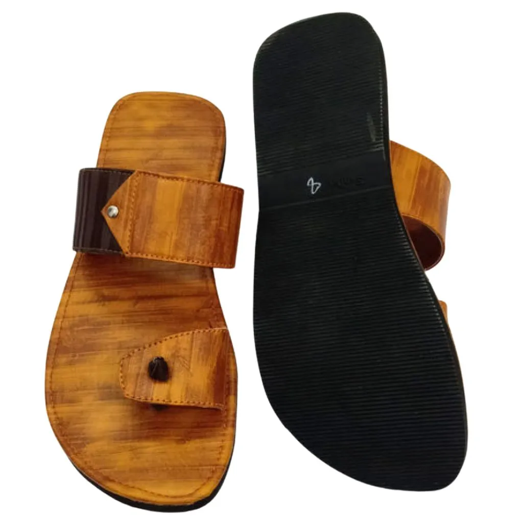 Stylish Synthetic Leather Sandals Flip Flops For Men