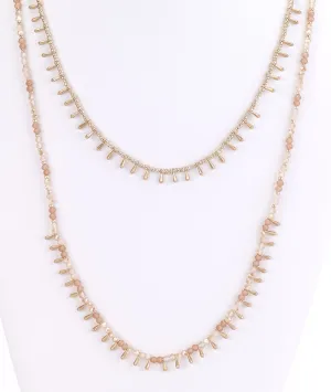 Teardrop Beads Long Necklace